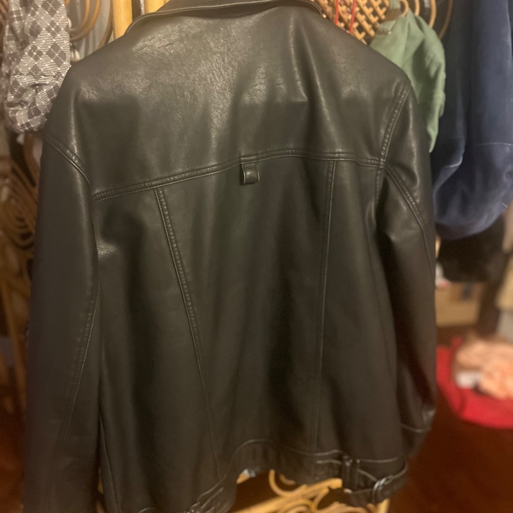 Free People Women's Buckle Up Vegan Leather Jacket - Picture 4 of 5